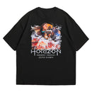 Camiseta Oversized Algodão Playstation Game Horizon Zero Dawn