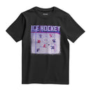 Camiseta Algodão Premium Pixel Game Ice Hockey