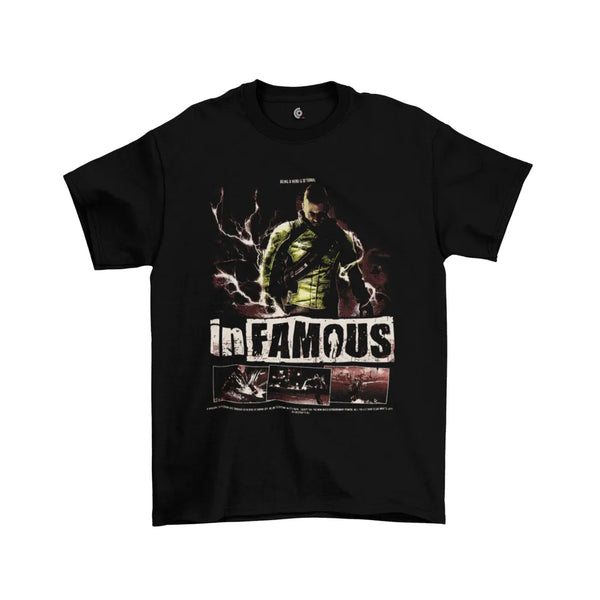 Camiseta Algodão Premium PlayStation Game Infamous