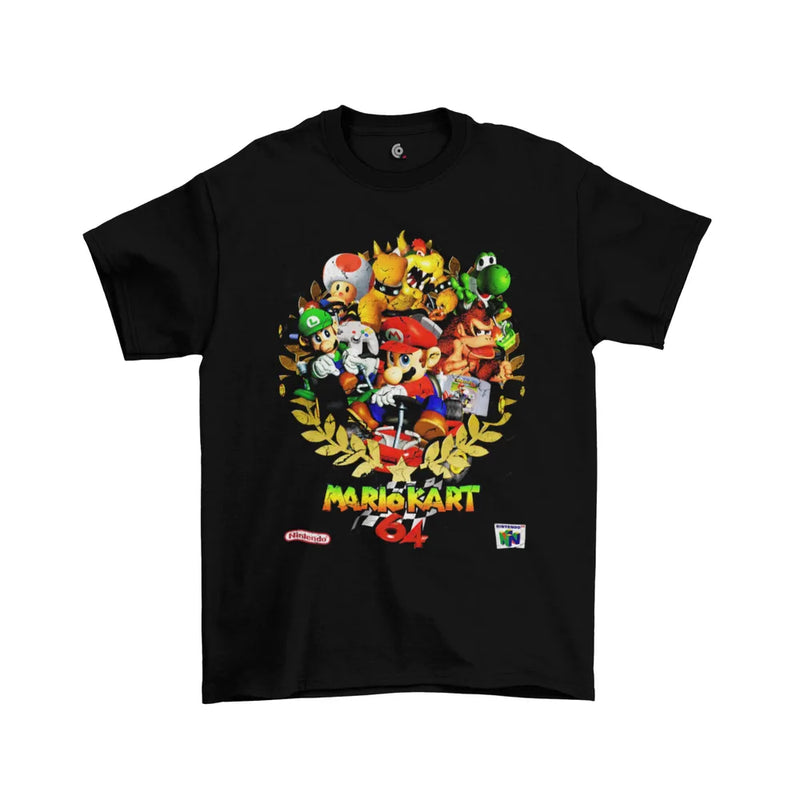Camiseta Algodão Premium Nintendo 64 Game Mario Kart 64