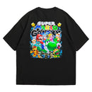 Camiseta Oversized Algodão Nintendo Switch Game Mario Galaxy