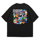 Camiseta Oversized Algodão Nintendo Switch Game Mario Kart