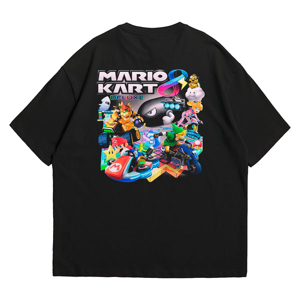 Camiseta Oversized Algodão Nintendo Switch Game Mario Kart