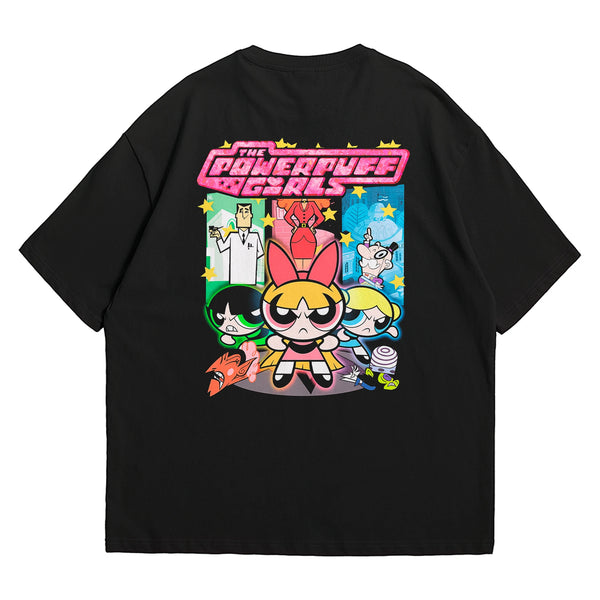 Camiseta Oversized Algodão Desenhos Retrô As Meninas Superpoderosas