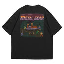 Camiseta Oversized Algodão Pixel Game Metal Gear