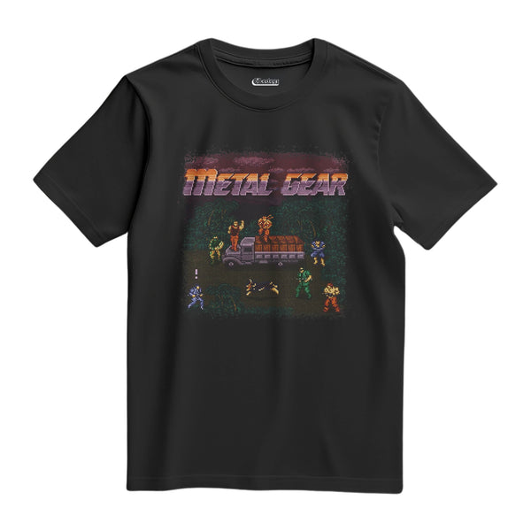 Camiseta Algodão Premium Pixel Game Metal Gear