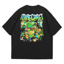 Camiseta Oversized Algodão Xbox Game Minecraft