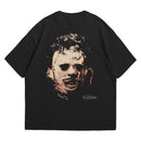 Camiseta Oversized Algodão Terror - O Massacre da Serra Elétrica Máscara