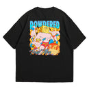 Camiseta Oversized Algodão Desenhos Retrô Powdered Toast Man