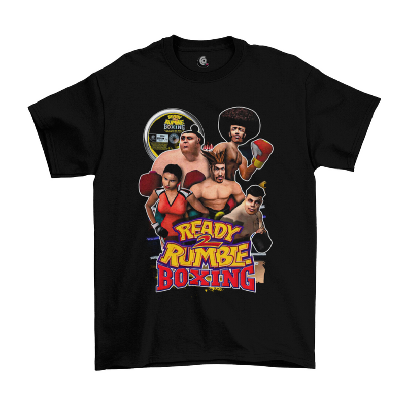 Camiseta Algodão Premium PlayStation Game Ready 2 Rumble