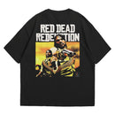 Camiseta Oversized Algodão Playstation Game Red Dead Redemption