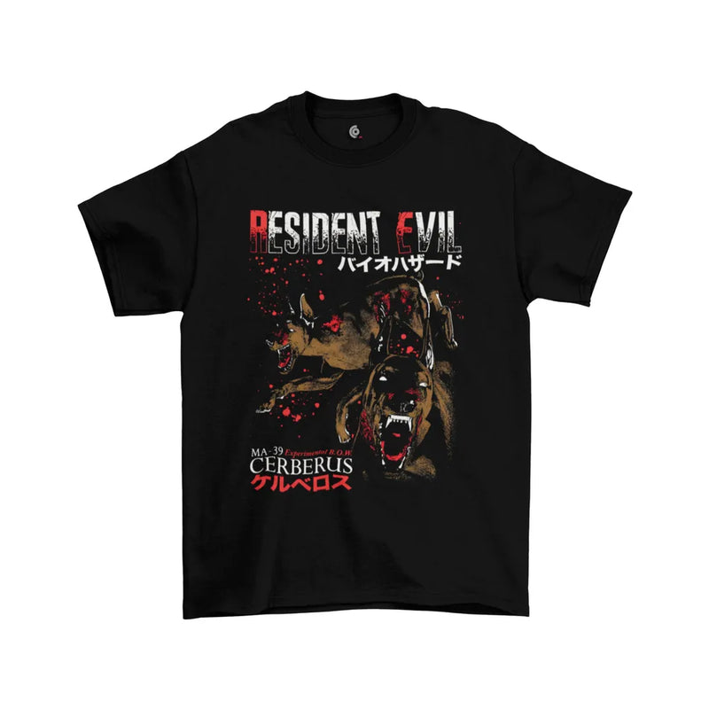 Camiseta Algodão Premium PlayStation Game Resident Evil: Zombie Dog