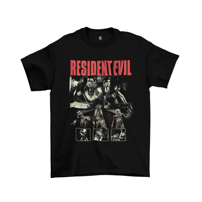 Camiseta Algodão Premium PlayStation Game Resident Evil 1: Characters
