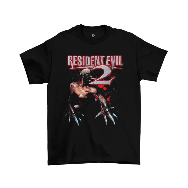 Camiseta Algodão Premium PlayStation Game Resident Evil 2: Licker