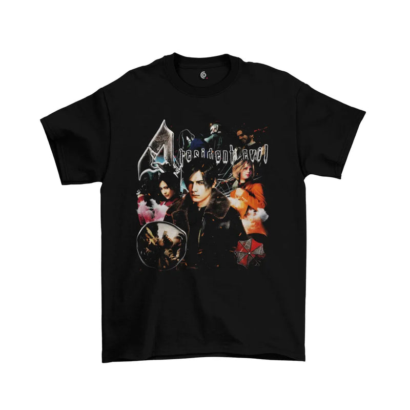 Camiseta Algodão Premium PlayStation Game Resident Evil 4 - Characters