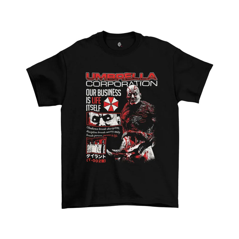 Camiseta Algodão Premium Resident Evil: Umbrella Corporation