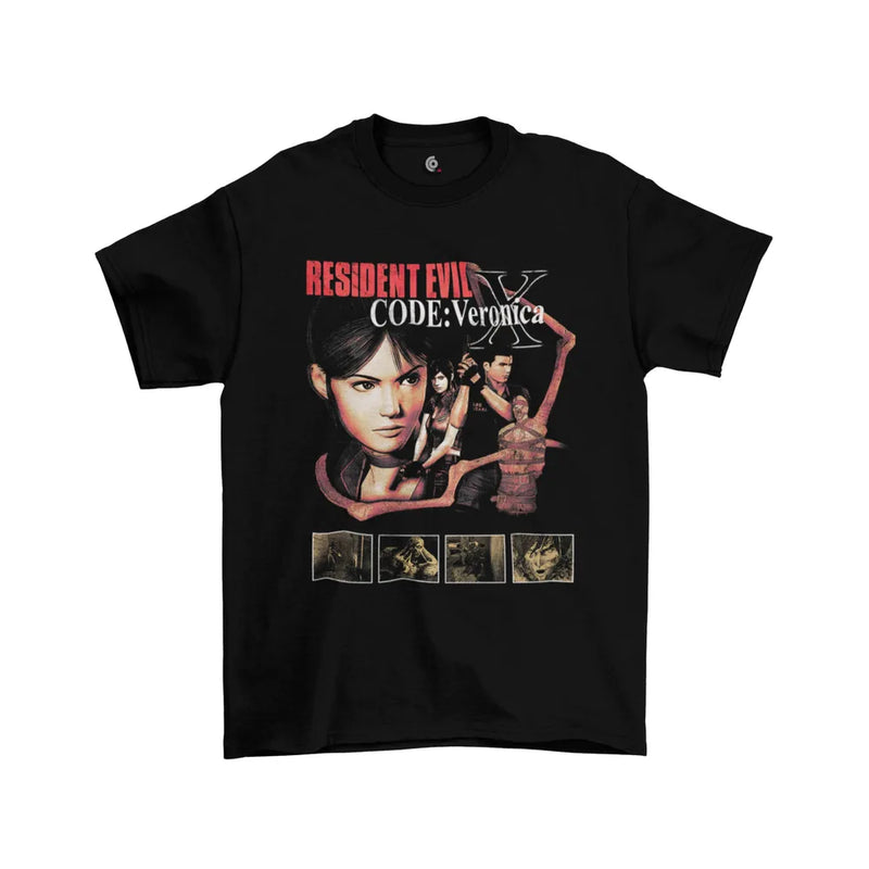 Camiseta Algodão Premium PlayStation Game Resident Evil: Code Veronica