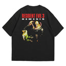 Camiseta Oversized Algodão Playstation Game Resident Evil 3