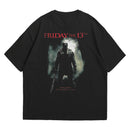 Camiseta Oversized Algodão Terror - Sexta-feira 13