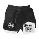 Shorts de Compressão 2 em 1 Anime Dragon Ball Z – O Poder de Goku