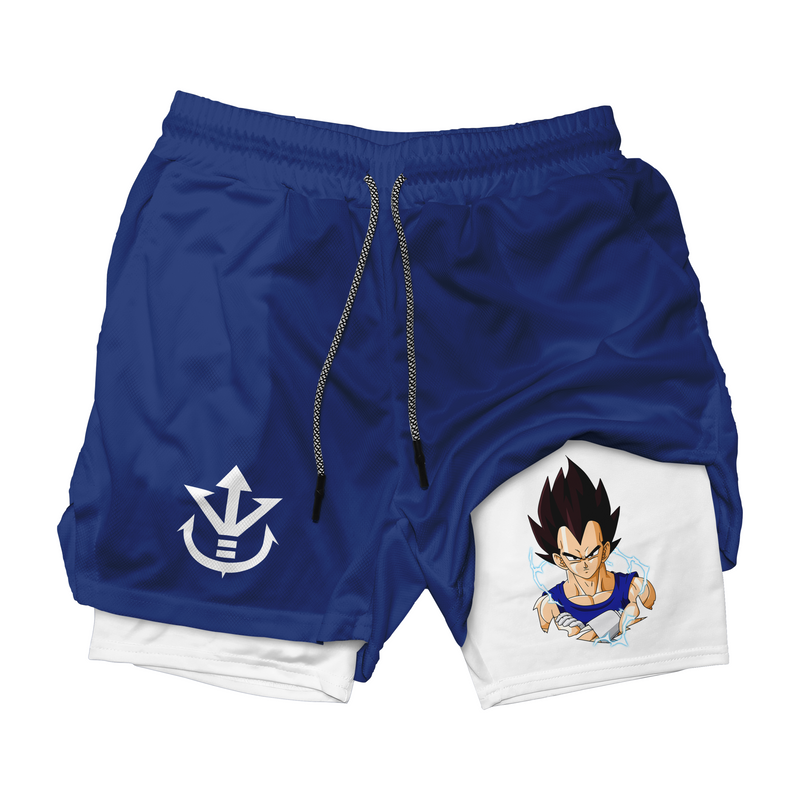 Shorts de Compressão 2 em 1 Anime Dragon Ball Z – O Orgulho de Vegeta