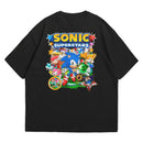 Camiseta Oversized Algodão Nintendo Switch Game Sonic Superstars