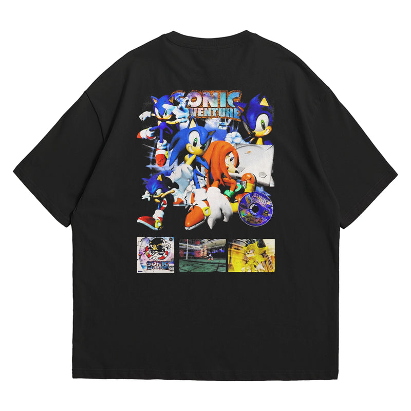 Camiseta Oversized Algodão Dreamcast Game Sonic Adventure