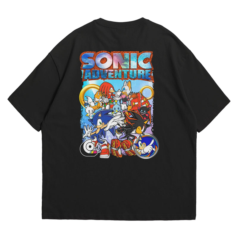 Camiseta Oversized Algodão Dreamcast Game Sonic Adventure