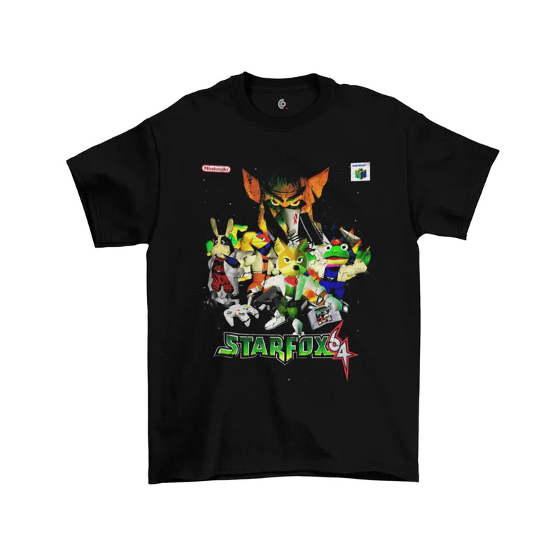 Camiseta Algodão Premium Nintendo 64 Game Star Fox 64