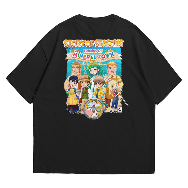 Camiseta Oversized Algodão Nintendo Switch Game Story of Seasons: Friends of Mineral Town