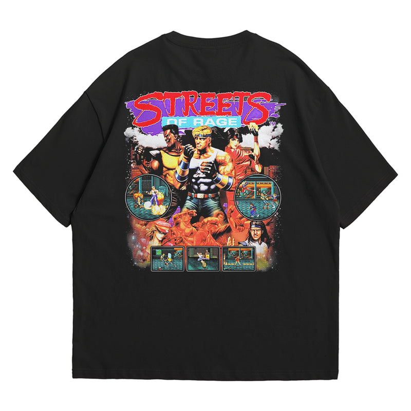 Camiseta Oversized Algodão Mega Drive Game Streets of Rage