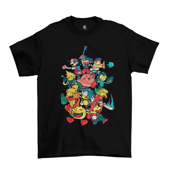 Camiseta Algodão Premium Super Nintendo Game Retrô Personagens SNES