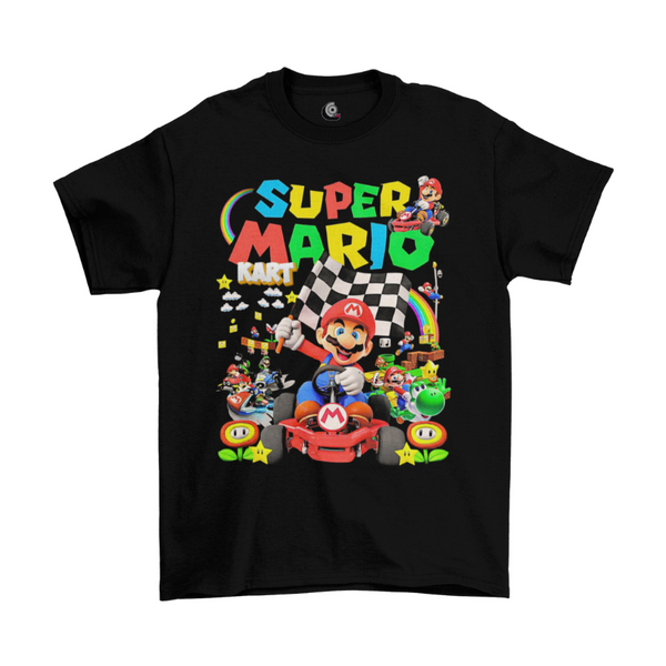 Camiseta Algodão Premium Super Nintendo Game Super Mario Kart