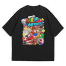 Camiseta Oversized Algodão Nintendo Switch Game Super Mario Odyssey