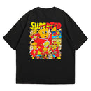 Camiseta Oversized Algodão Desenhos Retrô SuperTed