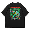 Camiseta Oversized Algodão Desenhos Retrô Tartarugas Ninjas