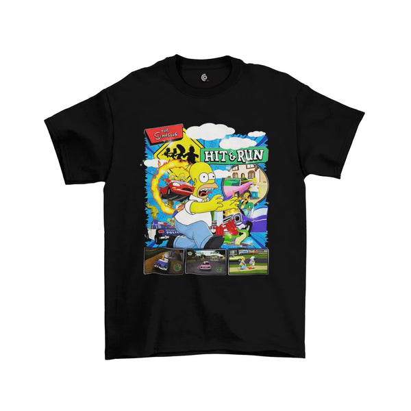 Camiseta Algodão Premium PlayStation Game The Simpsons: Hit &amp; Run