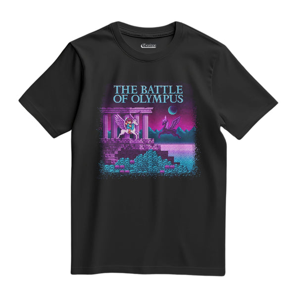 Camiseta Algodão Premium Pixel Game The Battle of Olympus