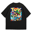 Camiseta Oversized Algodão Desenhos Retrô Toy Story