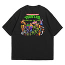 Camiseta Oversized Algodão Pixel Game Turtles