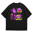 Camiseta Oversized Algodão Desenhos Retrô Widget