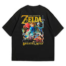 Camiseta Oversized Algodão Nintendo Switch Game The Legend of Zelda: Breath of the Wild