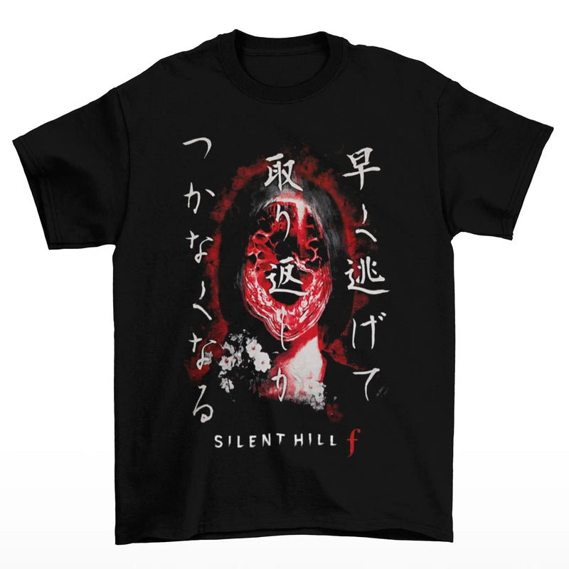 Camiseta Algodão Premium Game  Silent Hill F – Máscara do Pesadelo