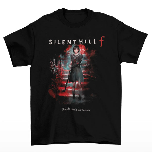 Camiseta Algodão Premium Game  Silent Hill F – Friends Don’t Last Forever