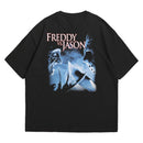 Camiseta Oversized Algodão Terror - Freddy vs. Jason