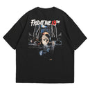 Camiseta Oversized Algodão Terror - Sexta-feira 13