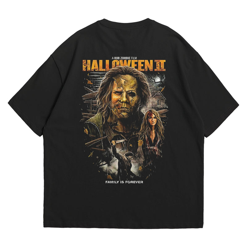 Camiseta Oversized Algodão Terror - Halloween II