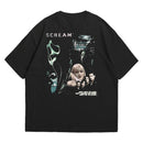 Camiseta Oversized Algodão Terror - Scream